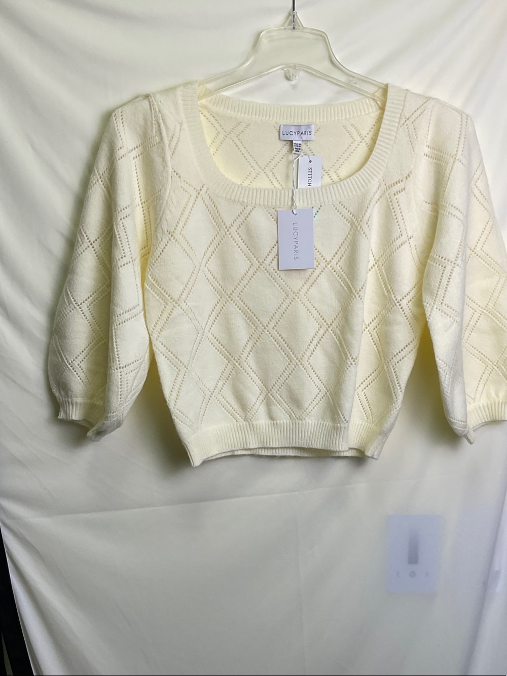 Lucy Paris Rumi Textured Sweater - Ivory